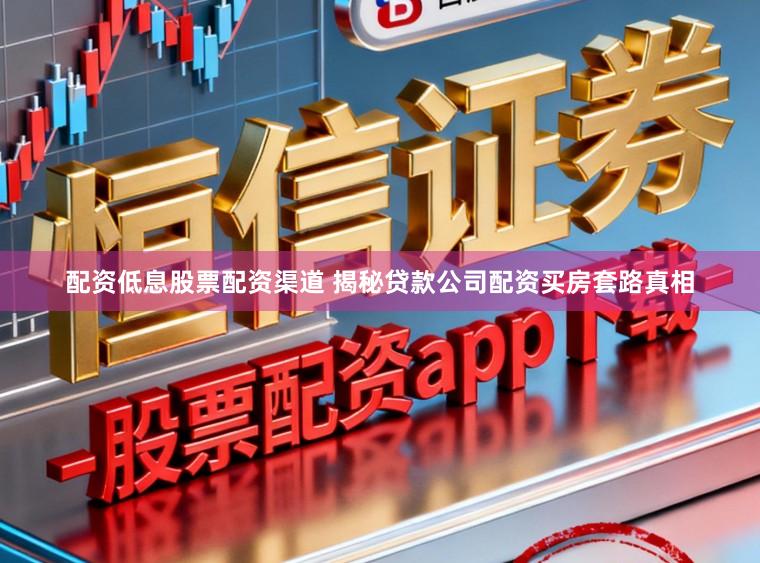 配资低息股票配资渠道 揭秘贷款公司配资买房套路真相